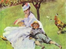 Haga click para ver la imagen ampliada madame monet with her son.jpg